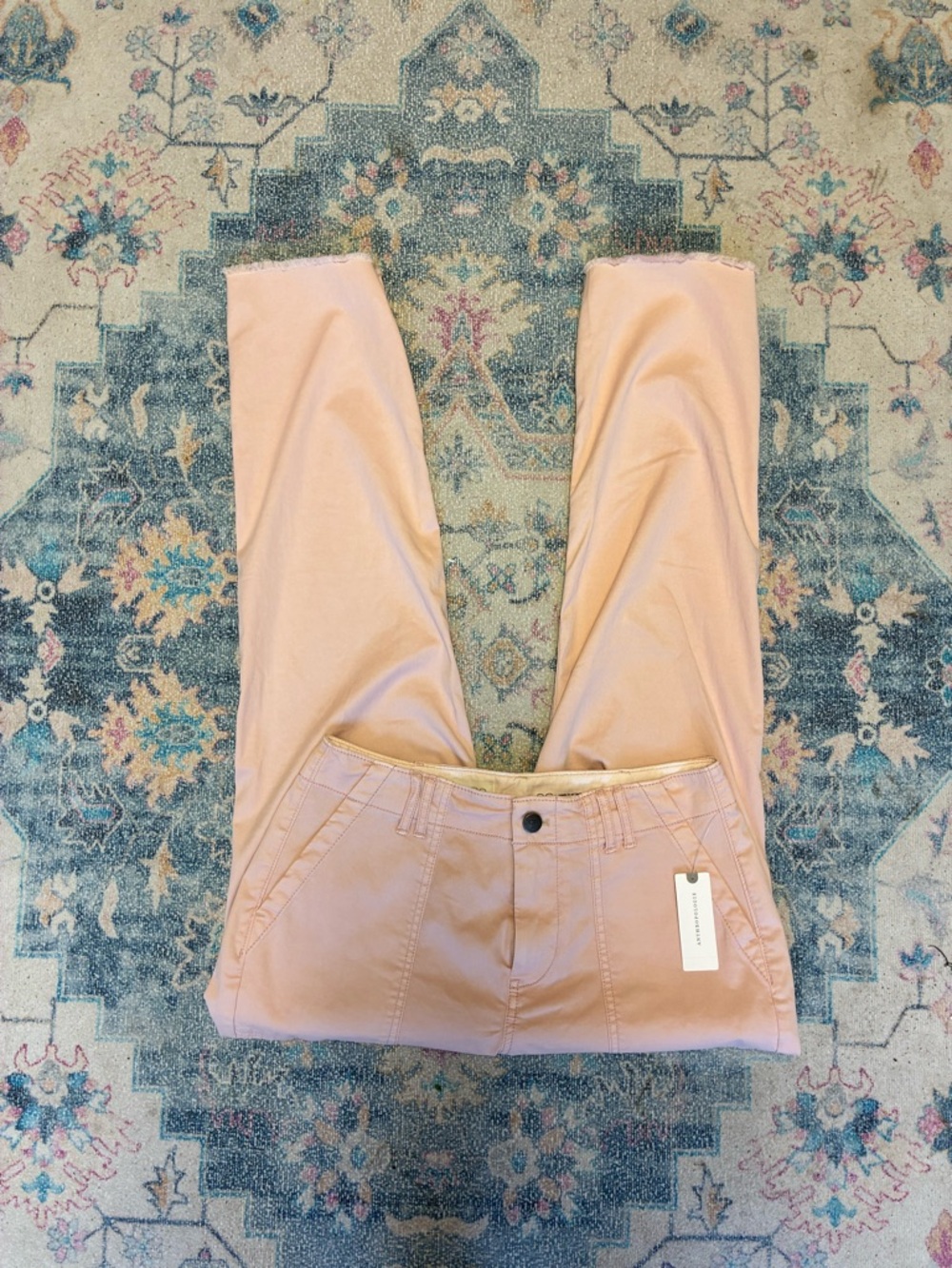 Anthropologie Dusty Rose Straight Pants